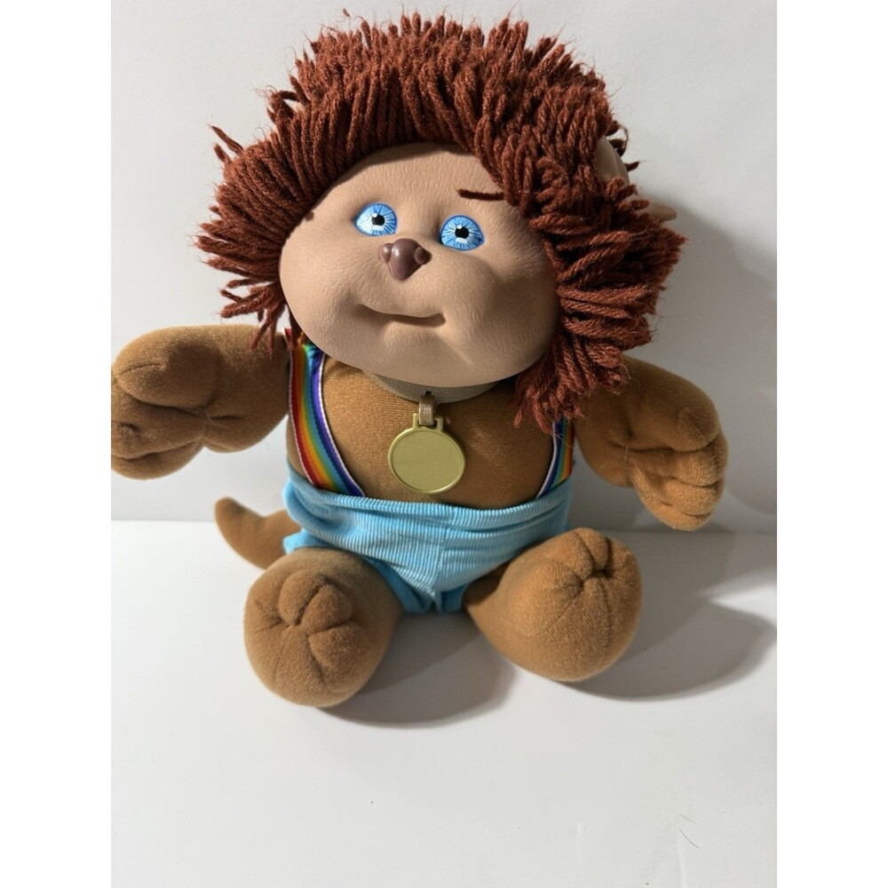 1983 Coleco Koosa Cabbage Patch Kids Plush Cat – Original Collar – 14” Vintage